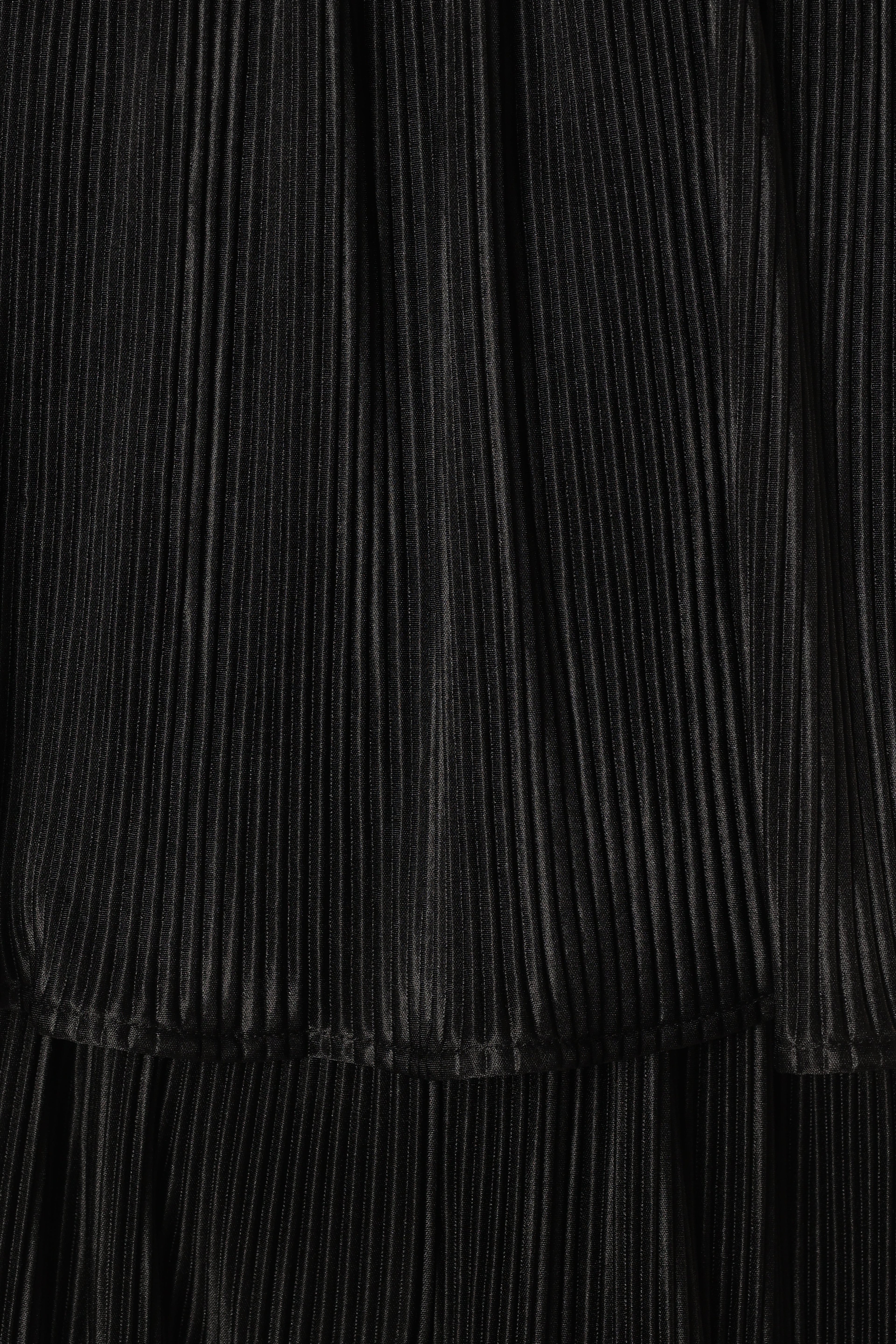 Jillian Plisse Jumpsuit - Black